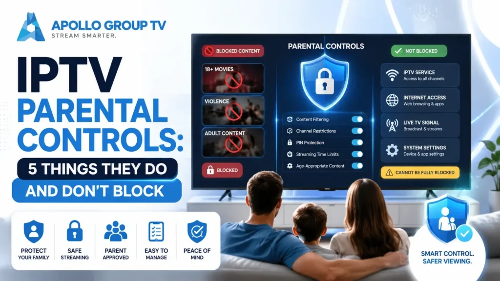 IPTV parental controls showing what content they can and cannot block