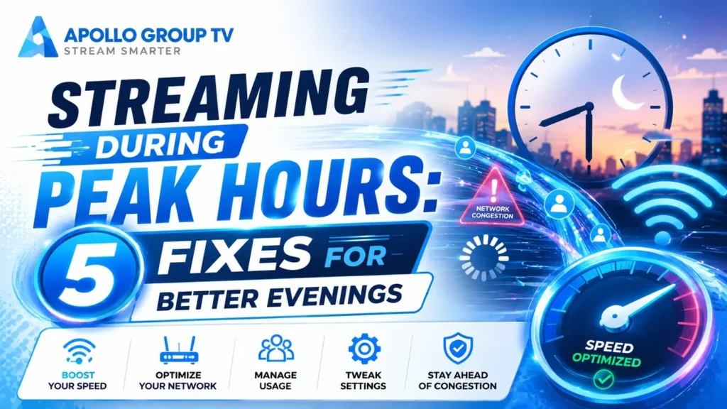 Streaming during peak hours with 5 fixes for better evening streaming performance